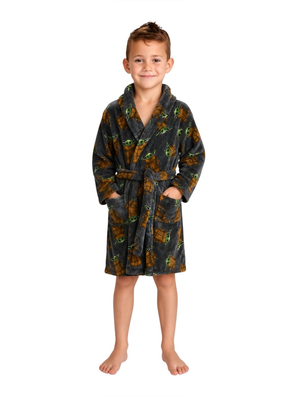 Star Wars The Mandalorian Baby Yoda Plush Bathrobe